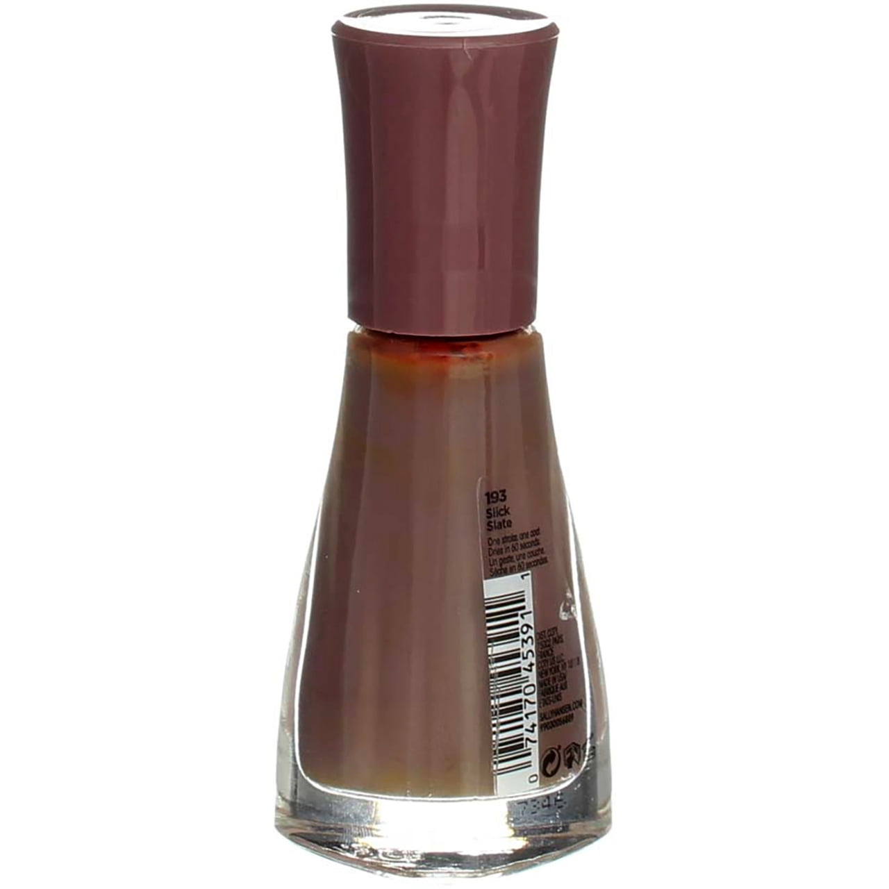 Sally Hansen Insta-Dri Nail Polish Liquid, Slick Slate, 0.31 fl oz (4 pack)