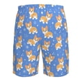 thumbnail image 6 of Naloa Kawaii Corgi Men's Beach Shorts, Surfing shorts, Swim trunks, Quick Dry Swim Trunks for Surfing Beach Fun - XX-Large, 6 of 9