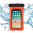 thumbnail image 2 of Blasgw Universal Phone Pouch IPX8 Phone Case For Beach Underwater Cellphone Dry Bag With Lanyard Fits All Phones Up To 7.2IN Orange, 2 of 6
