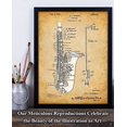 thumbnail image 2 of Saxophone Art - 11x14 Unframed Patent Print - Great Gift for Saxophone Players or Fans of Jazz or Blues Music, 2 of 6