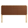 thumbnail image 4 of Headboard, Queen Size, Brown Natural, Vegan Leather, Bedroom, Modern Contemporary HB36765, 4 of 8