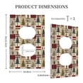 thumbnail image 3 of Rocae Rustic Plaid Forest Lodge for Decorator Light Switch or Receptacle Outlet Wall Plate,Polycarbonate Thermoplastic-Style S, 3 of 6
