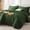 Dark Green-Twin (68"x88"), variant on 5 Pieces Comforter Set  Seersucker Bed In A Bag Size All Season Luxury Bedding With Flat Sheet Fitted Pillowcase & Sham Dark Green