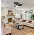 thumbnail image 3 of 3 Blade Ceiling Fan with Light 23.6" Dimmable Ceiling Fan Light with Remote, 6 Speeds, Reversible, 3 of 12