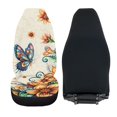 thumbnail image 6 of XYZCANDO Car Seat Covers Butterfly Floral 2 pcs Car Front Seat Covers Soft SUV Truck Sedan Waterproof Cozy Automotive Front Seat Covers, 6 of 10