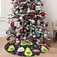 thumbnail image 5 of Yiaed Avocado Love Print Christmas Tree Skirt , Tree SkirtsTree Mat for Christmas Winter Holiday Indoor Decorations-36", 5 of 7