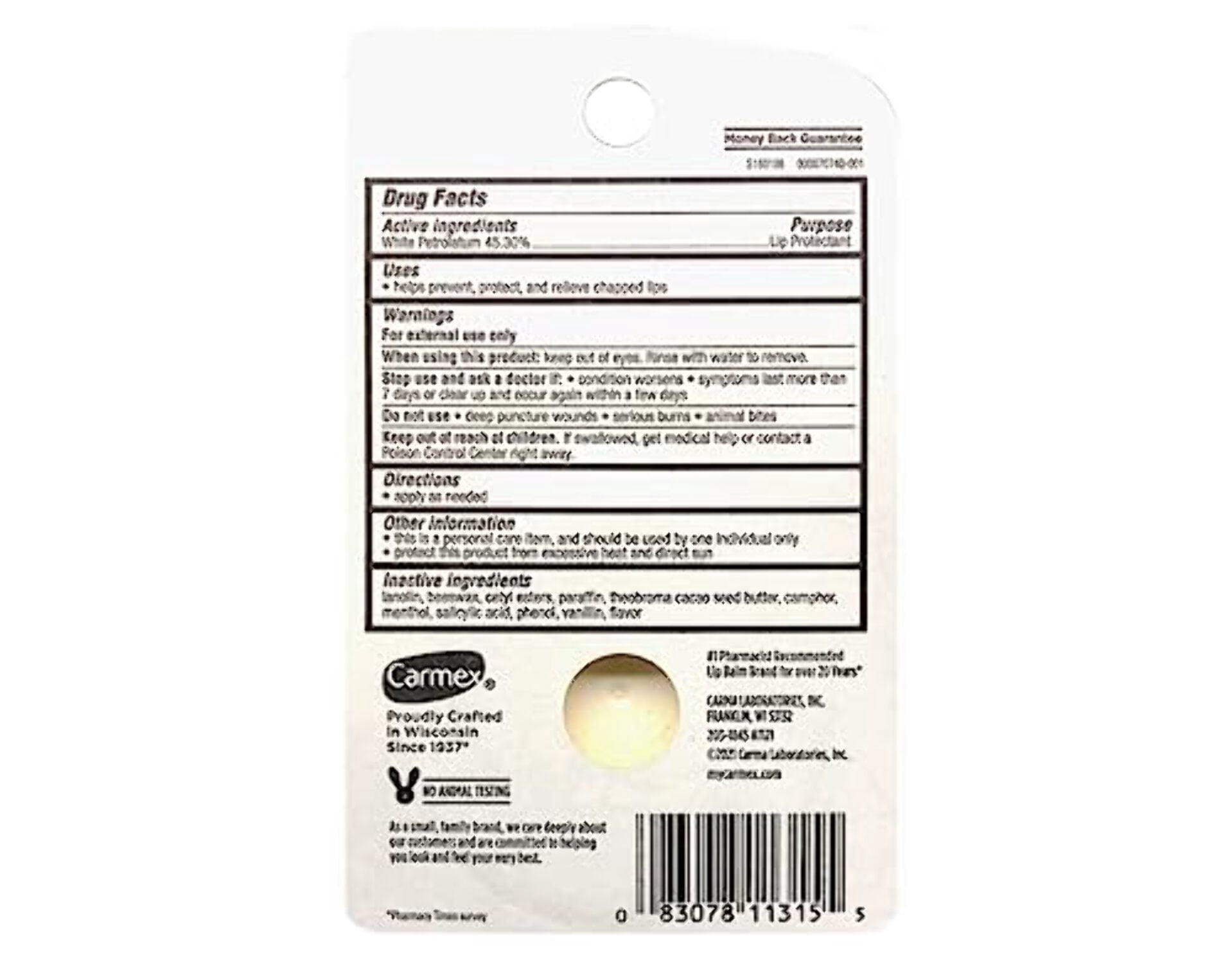 Carmex Classic Lip Balm Medicated 0.25 oz (Pack of 12)