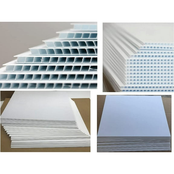 Yard Signs, Blank Signs Pack of 100 Sheets Corrugated Plastic 4mm White Blank 24" x 18" Short-Flute 18'' Great for Advertising Any Events, Ship Same Day (100sign24x18)
