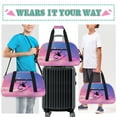 thumbnail image 6 of Qzjjjmy Dance Gymnastics Bag for Girls Duffle Bag Dance Travel and Gymnastics Tote Bag for Kids, 6 of 7