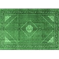 thumbnail image 1 of Ahgly Company Indoor Rectangle Medallion Emerald Green Traditional Area Rugs, 8' x 10', 1 of 4