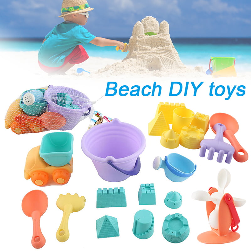 Children Summer Beach Toy  Set Sand Tools Sandglass Toys On Summer Beach Holiday 