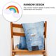 thumbnail image 4 of 4 parches autoadhesivos de bordado con diseño de arcoíris para ropa, accesorios DIY, 4 of 7