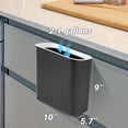 thumbnail image 2 of AINUO 2.1 Gallon Magnetic Garbage Can, BBQ Grill Utensils Organizer Holder, Wall-Mounted Hanging Trash Bin for Kitchen, Cabinet, Door, Bedroom, Bathroom & Camping, 2 of 7
