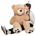 thumbnail image 3 of MorisMos Giant Teddy Bear 40'' Stuffed Animals with Footprints Plush Toy, 3 of 10