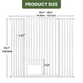 thumbnail image 3 of Uforic 55" Extra Tall Pet Gate with Cat Door, 29.5"-48" Wide, Auto-Close, No Drill, White, 3 of 9