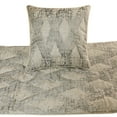 thumbnail image 2 of King Queen Twin Grey Decorative Full 68"x18" Bed Runner With Pillow Cover, Quilted Bed Scarf on Jacquard fabric - Graphitti Grey, 2 of 3