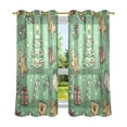thumbnail image 6 of Yayeee Window Curtains Set of 2 for Living Room Light Filtering 63"x42", Christmas Cookies, 6 of 7