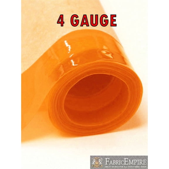 4 Gauge YELLOW Tinted Plastic Vinyl Fabric 48" Wide Sold By The Yard