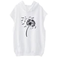 thumbnail image 6 of Yteetum Hoodies for Women Oversized Drawstring Sleeveless Graphic Printed Pullover Hoodie Womens Fall Winter Loose Comfy Hooded Outwer, 6 of 6