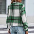 thumbnail image 5 of Ailaofu Flannels for Women Cropped Shacket Jacket Fashion Plaid Button Down Shirt 2025 Fall Coat Tops, 5 of 5