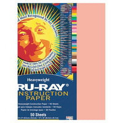 "Tru-Ray Construction Paper, 76lb, 9 X 12, Salmon, 50/pack | Bundle of 5"