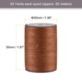 thumbnail image 2 of Unique Bargains Thin Waxed Thread 93 Yards 0.65mm Polyester String Cord for Machine Sewing Hand Quilting Weaving, Deep Brown, 2 of 5