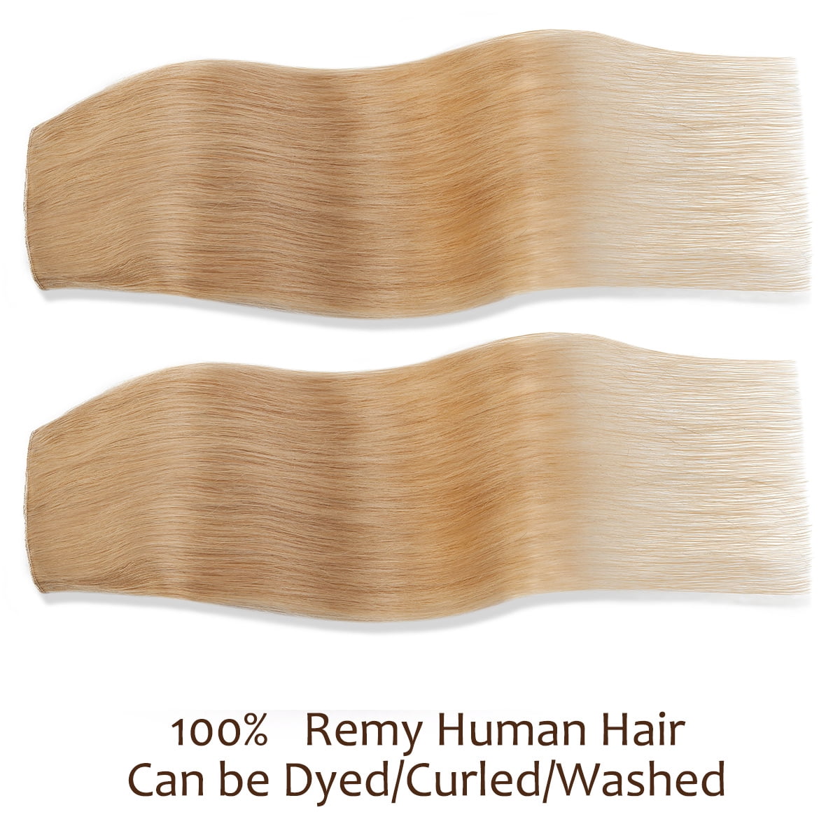 SEGO Clip in Hair Extensions Human Hair 3/4 Full Head 100% Real Remy Thick Hair Extensions Silky Straight Balayage Blonde Hair Pieces
