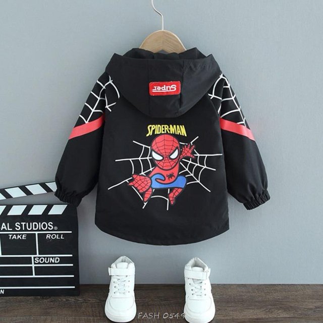 Chaqueta de superhéroe de Disney para niña y niño, nueva chaqueta para primavera y otoño, ropa para niños, chaqueta con estampado de dibujos animados, ropa para niños de Mickey 80 Gao Jinjia LED