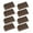 Coffee color, variant on 8Pcs Creative Supplements Thick Keycap Original Height 2Us PBTs Key Covers for Mechanical Keyboards
