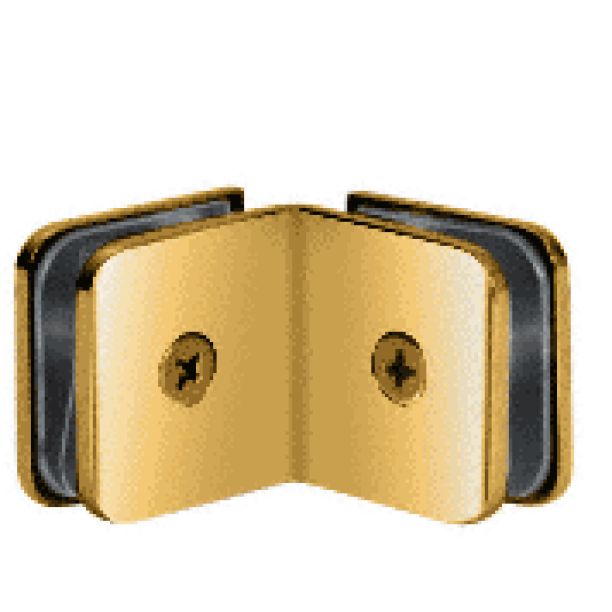 CRL GCB90BR Polished Brass 90 Degree Traditional Style GlasstoGlass