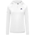 thumbnail image 2 of Women's Levelwear White Colorado Avalanche Raven Insignia Core Quarter-Zip Jacket, 2 of 3