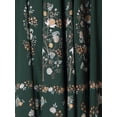 thumbnail image 4 of Indya Women's Green Floral Border Print Maxi Skirt, 4 of 6