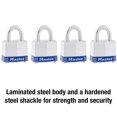 thumbnail image 4 of 3QLD 1-9/16 In. Laminated Steel Padlock (4-Pack), 4 of 6