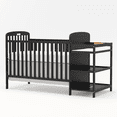 thumbnail image 3 of Goldzone 3-in-1 Convertible Baby Crib with Changing Table,Black, 3 of 11