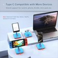 thumbnail image 4 of Concentrador USB-C con Soporte Ajustable , Puertos de Carga USB 2.0 PD de 100 W, Estación de Acoplamiento Giratoria Plegable para ., 4 of 5