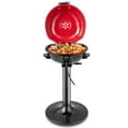 thumbnail image 1 of Costway Portable 1600W Electric BBQ Grill with Temperature Control & Grease Collector Red, 1 of 10