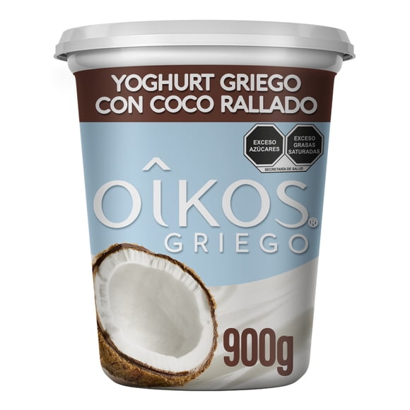 Yoghurt griego Oikos con coco rallado 900 g
