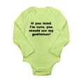 thumbnail image 1 of CafePress - You Should See My Godfather Body Suit - Long Sleeve Infant Bodysuit, 1 of 1