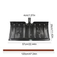 thumbnail image 2 of Manganese Steel Snow Shovel - Heavy-Duty Outdoor Ice Tool, Sharp Durable Blade, Sturdy Wooden Handle, Ergonomic Design, Suitable for Driveway Snow Cleaning, Corrosion-Resistant, 1pc, 2 of 6