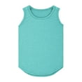 thumbnail image 5 of mgoYE Girls Short Sleeve Shirts Girls Tank Tops Kids Summer Crewneck Sleeveless Shirts Dancewear 5-14 Years(Mint Green,7-8 Years), 5 of 5