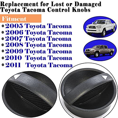 Tacoma HVAC Pandilla de control del calentador compatible con 2005-2011 Toyota Tacoma Dials Blower Tempe Danbojit Danbojit