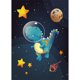 thumbnail image 1 of Diamond Painting (DB1857) Square 5D DIY Space Astronaut Animal Kit (FH063) 45x60cm FLhrweasw Nuevo, 1 of 1