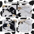 thumbnail image 4 of Small Dog Harness Vest with Leash Set, Cow Print Dog Overalls, Soft Pet Shirt for Cats Puppy Small Dogs XS, 4 of 7