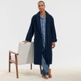 thumbnail image 5 of Lands' End Men's Full-Length Turkish Cotton Terry Bathrobe – 55" Length | Plush, Absorbent, 2 Pockets, Spa Comfort, 5 of 6