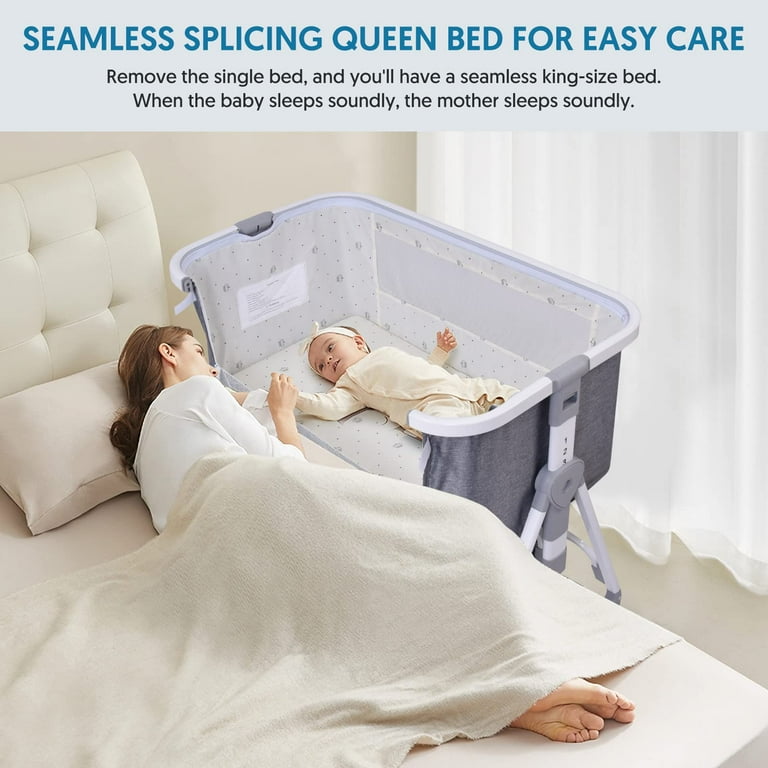 ベビーベッド Bellababy Bellababy Bedside Bassinet with Changing Table, Foldable