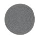 thumbnail image 5 of Manteles individuales para mesa de comedor, tapete trenzado de algodón para servir en cocina, 9,5 pulgadas de diámetro, gris oscuro Sharpla Mantel individual redondo trenzado de algodón, 5 of 6
