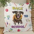 thumbnail image 3 of Back to School Cute German Shorthaired Pointer Quilt Blanket GSP Lover Dog Gift Cozy Comforter Throw Blanket - 13010, 3 of 5