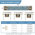 thumbnail image 3 of Hello Winter Blue Gnome Table Runner, Pine Tree Snowflake Hot Cocoa Farmhouse Kitchen Dining Table Decor, Christmas Holiday Rustic Home Decoration Indoor Outdoor Party Supply 13 x 90 Inches, 3 of 7