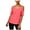 Pink - peonycoral, variant on bar III Womens Draped Knit Blouse, Pink, XX-Small