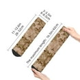 thumbnail image 3 of Adult Quarter Ankle Socks Desert Camouflage Cushion Ventilation Sports Socks, 3 of 7